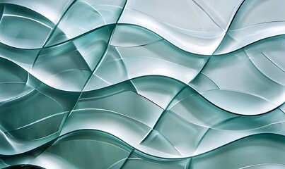 Abstract Wavy Glass Surface Pattern