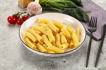 Italian cuisine - cooked pasta tortiglioni