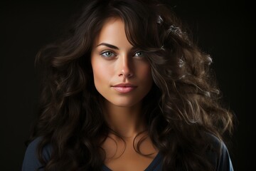 Fototapeta premium Radiant smile and enchanting lips of a stunning woman, exuding pure beauty and charm