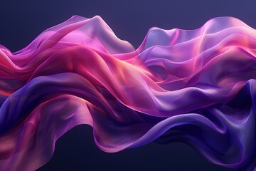 Obraz premium A purple and pink fabric with a wave pattern