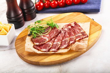 Italian pork sausage - prosciutto crudo