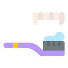 Vector Icon Teeth, Brush Teeth, Tooth Brush, Teeth Brush, Teeth Cleaning