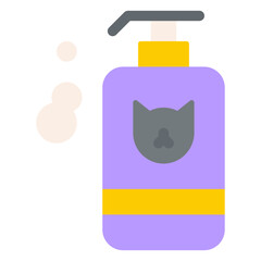 Vector Icon Shampoo, Pet Shampoo, Cat, Bathing, Soap