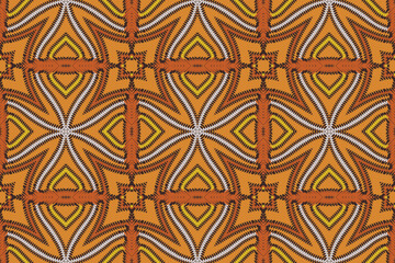 Aztec African Geometric Pattern. Red Purple and White Colorful Traditional embroidery. Design for print texture. Border background for wallpaper, wrapping paper