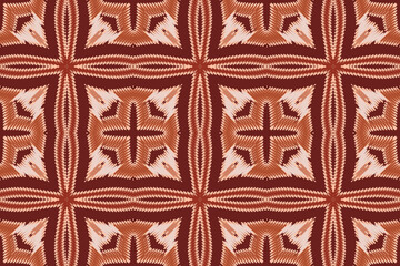 Aztec African Geometric Pattern. Red Purple and White Colorful Traditional embroidery. Design for print texture. Border background for wallpaper, wrapping paper