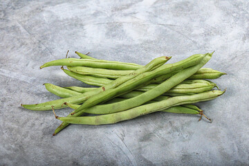 Raw fresh young green bean