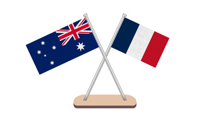 France Australia Flag