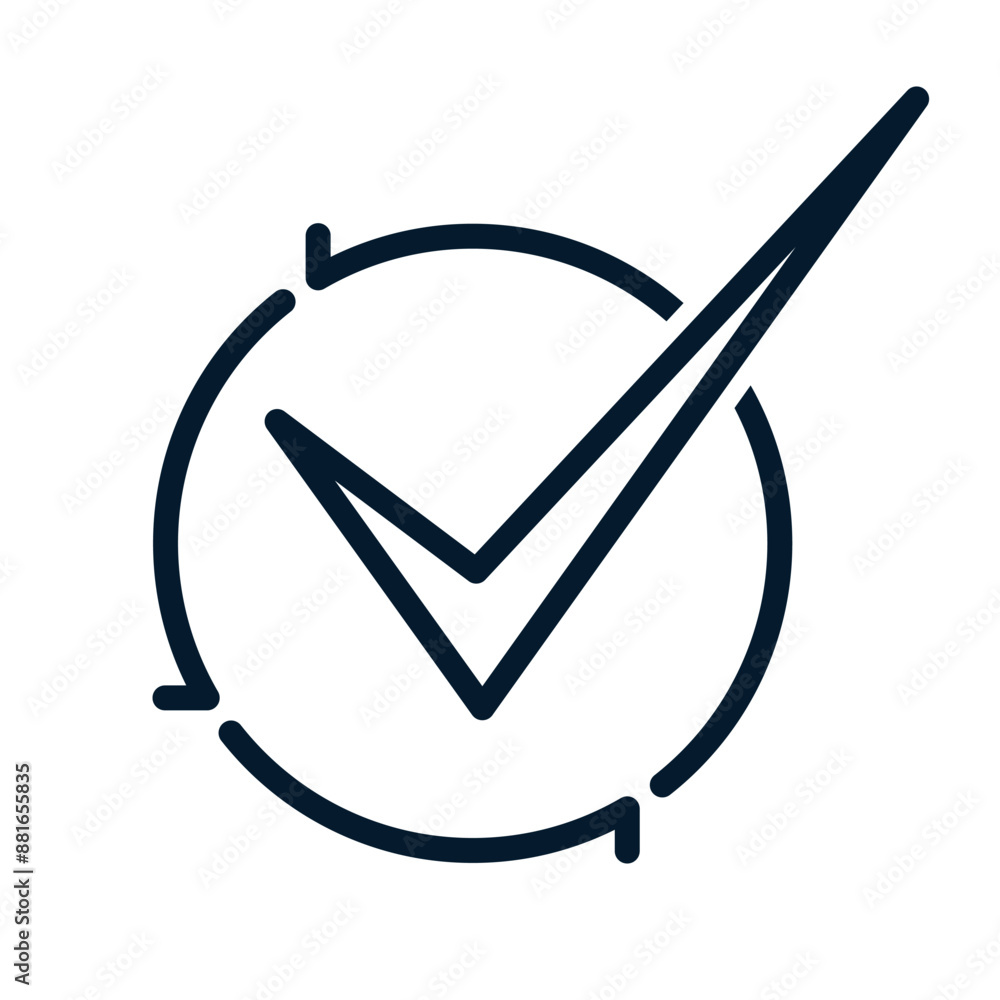 Aufkleber arrow in a circle. concept of updating payment data. vector linear icon isolated on white background