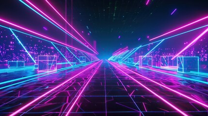 Neon Cyberpunk Cityscape