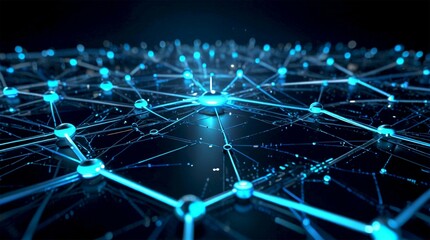 Closed Padlock on digital background