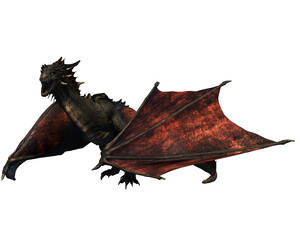 3d render dragon mythological creature