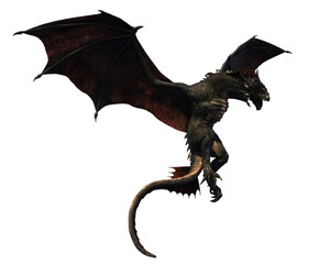 Fototapeta premium 3d render dragon mythological creature