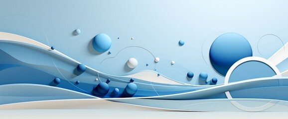 A cluster of blue and white bubbles floating against a blue backdrop.