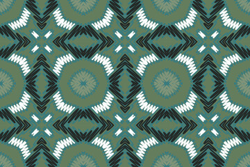 Geometric ethnic oriental seamless pattern traditional Design for background, carpet, wallpaper, clothing, wrapping, Batik, fabric, vector, illustration, boho embroidery style.