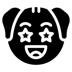 Vector Icon Lucky, Dog, Animal, Wildlife, Dog Emoji
