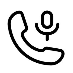 call recorder line icons, perfect for website and mobile apps ui projects