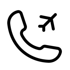 plane mode line icons, perfect for website and mobile apps ui projects