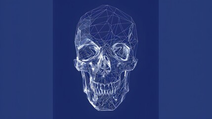 low poly skull tech 