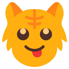 naughty, cat, animal, wildlife, cat emoji Icon