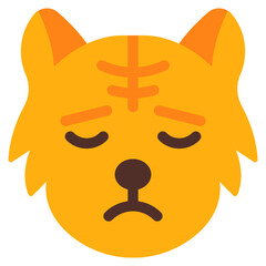 calm, cat, animal, wildlife, cat emoji Icon
