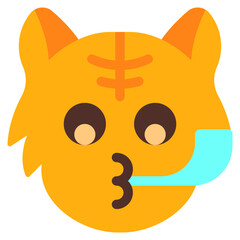 party, cat, animal, wildlife, cat emoji Icon