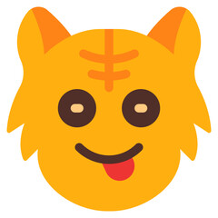 Delicious, cat, animal, wildlife, cat emoji Icon