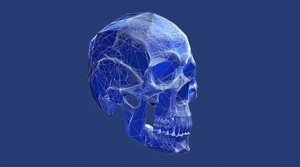 low poly skull tech 