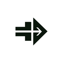 arrow delivery service logo vector illustration template design