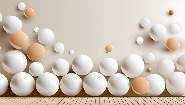  White Balls Background- A clean and simple background featuring white balls, adding a playf_1(258)