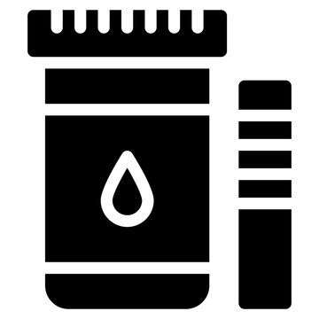 black medical container with drop and strips clip art preview
