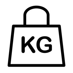 Weight icon template