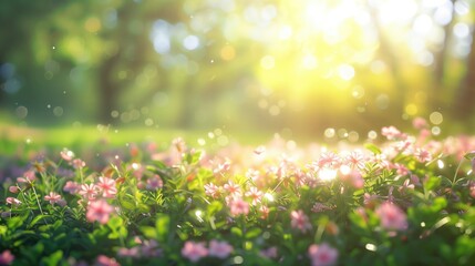 Fototapeta premium Free good morning scene wallpaper background photo
