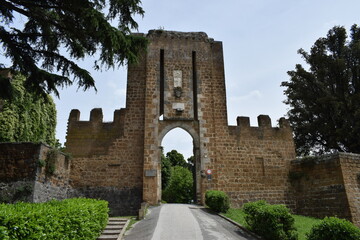Obraz premium Orvieto, panorama e via