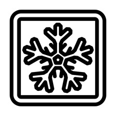 keep refrigerated product label warning line icon vector. keep refrigerated product label warning sign. isolated contour symbol black illustration