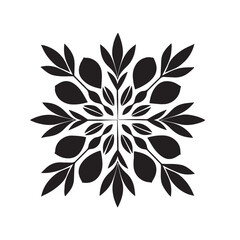 Set of elegant floral logo elements