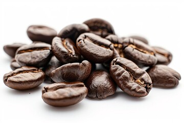 Coffee beans being cooked and separated, set aside from any surroundings.