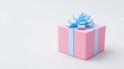 Obraz premium Pink Gift Box with Bow