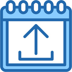 Vector Icon Upload, Calendar, Time And Date, Share, Event