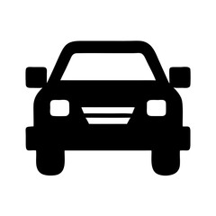 Black 4wd suv front icon