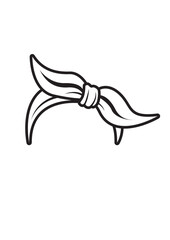 Hair Bow | Cute Bandana | Bandana | Head Band | Woman Fashion | Fashion | Hair Band | Bow Tie | Original Illustration | Vector and Clipart | Cutfile and Stencil