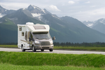 Exploring the Wilderness with a Panoramic RV Journey. Wanderlust on Wheels