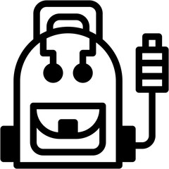 Vector Icon Smart Bag, Futuristic, Artificial Intelligence, Electronics, Technology