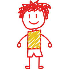 Hand Drawn Stikman Line