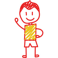 Hand Drawn Stikman Line