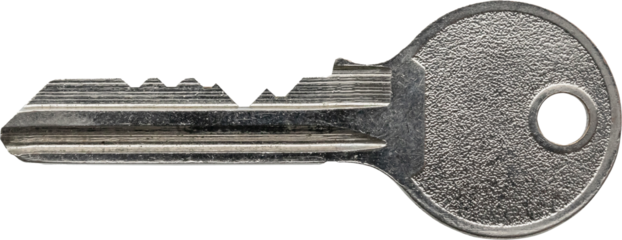 House key isolated on white background