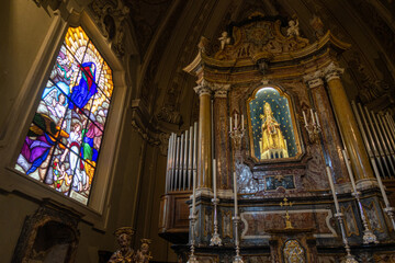 Obraz premium Pavia Santa Maria In Betlem church rural rock ancient