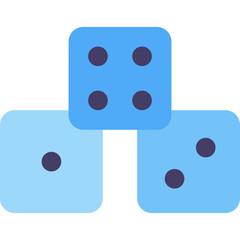 Vector Icon Dices, Magic, Entertainment, Trick, Fortune Teller