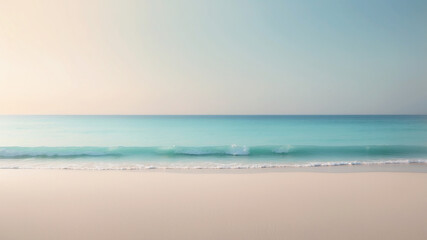 Obraz premium Seashore A calming gradient that mimics the colors of the sea and sand