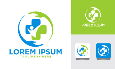 minimalist health and fitness logo icon