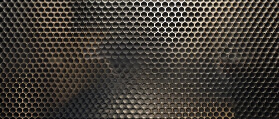 Panoramic close-up, high detail scan of sawtooth knurled metal texture, Generative AI